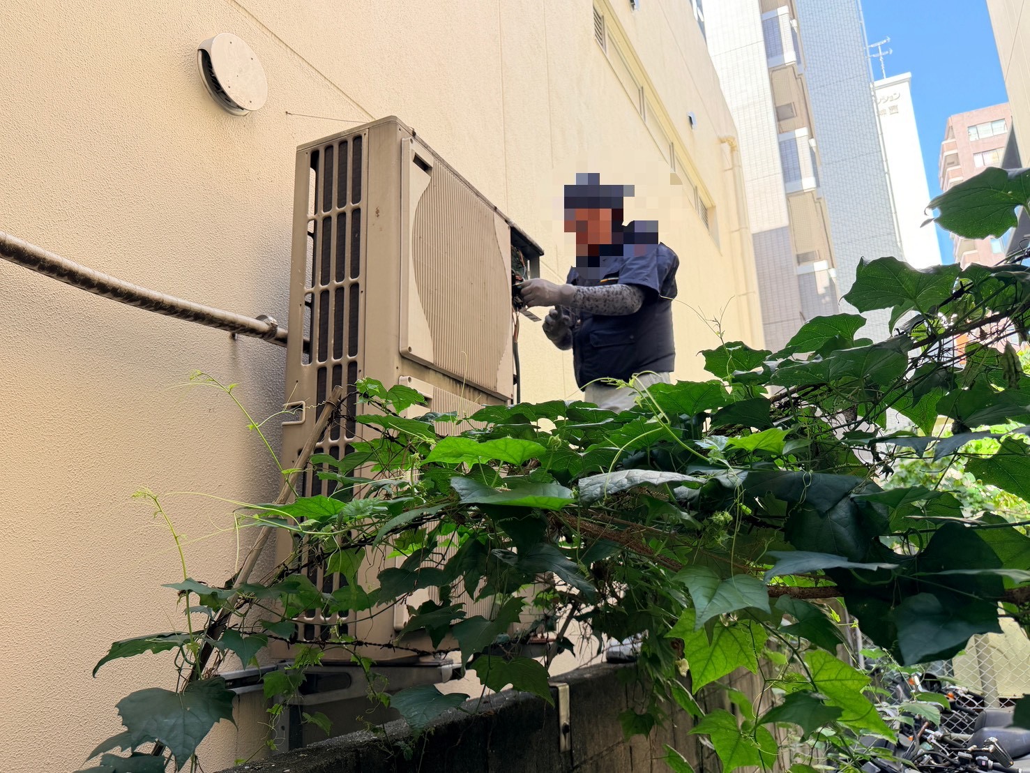 室外機サーミスタ交換